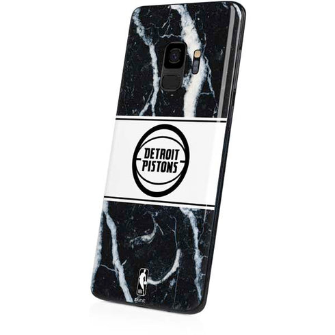 NBA Detroit Pistons Marble Galaxy S9 Skin