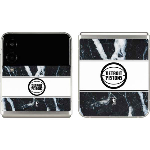 NBA Detroit Pistons Marble Galaxy Z Flip3 5G Skin