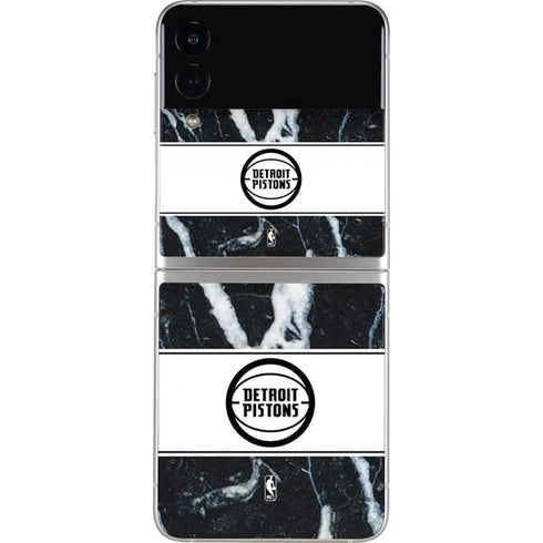 NBA Detroit Pistons Marble Galaxy Z Flip3 5G Skin