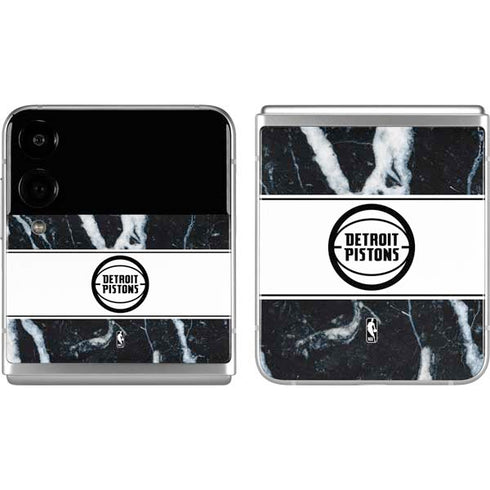 NBA Detroit Pistons Marble Galaxy Z Flip4 5G Skin