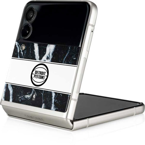 NBA Detroit Pistons Marble Galaxy Z Flip4 5G Skin