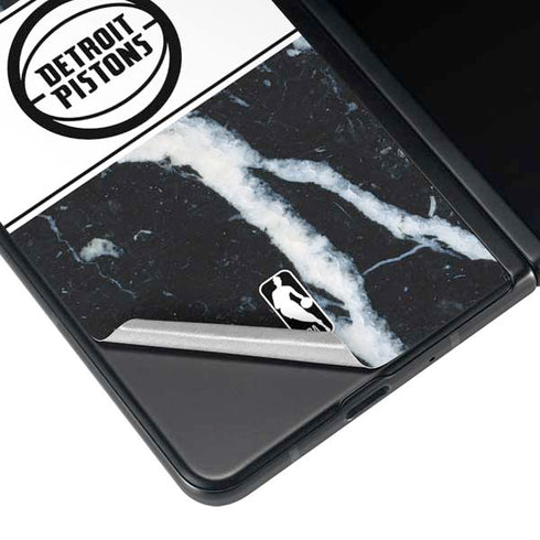 NBA Detroit Pistons Marble Galaxy Z Fold3 5G Skin
