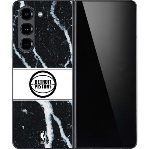 NBA Detroit Pistons Marble Galaxy Z Fold5 5G Skin