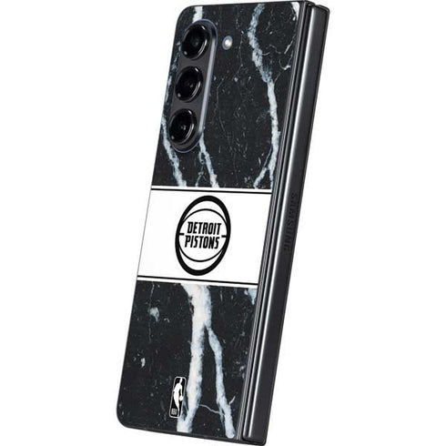 NBA Detroit Pistons Marble Galaxy Z Fold5 5G Skin