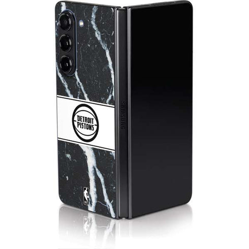 NBA Detroit Pistons Marble Galaxy Z Fold5 5G Skin