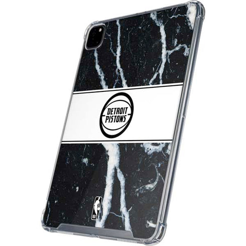 NBA Detroit Pistons Marble iPad Pro 12.9in (2020) Clear Case