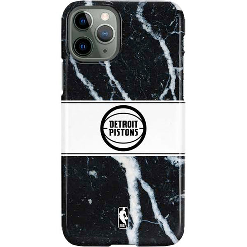NBA Detroit Pistons Marble iPhone 11 Pro Lite Case