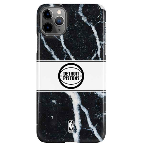 NBA Detroit Pistons Marble iPhone 11 Pro Max Lite Case