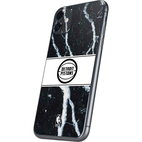 NBA Detroit Pistons Marble iPhone 11 Skin