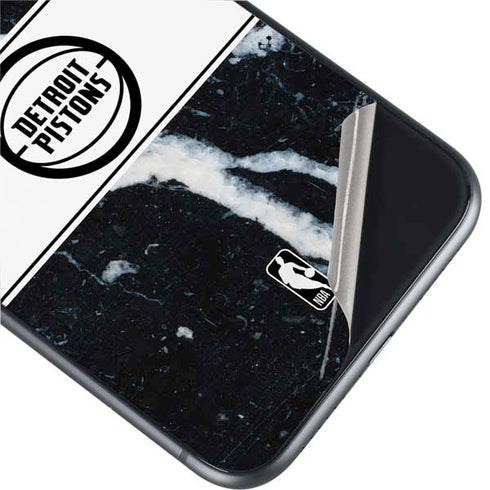 NBA Detroit Pistons Marble iPhone 11 Skin