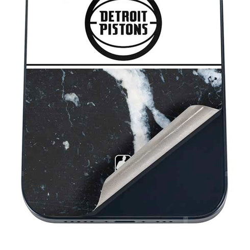 NBA Detroit Pistons Marble iPhone 12 Mini Skin