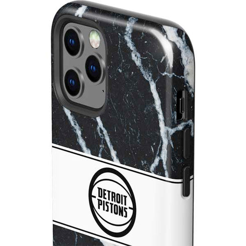 NBA Detroit Pistons Marble iPhone 12 Pro Impact Case