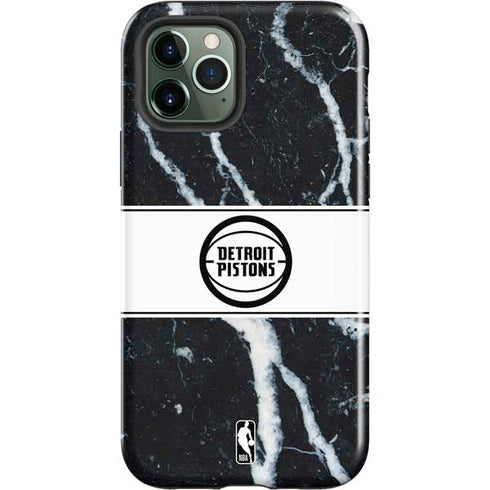 NBA Detroit Pistons Marble iPhone 12 Pro Max Impact Case