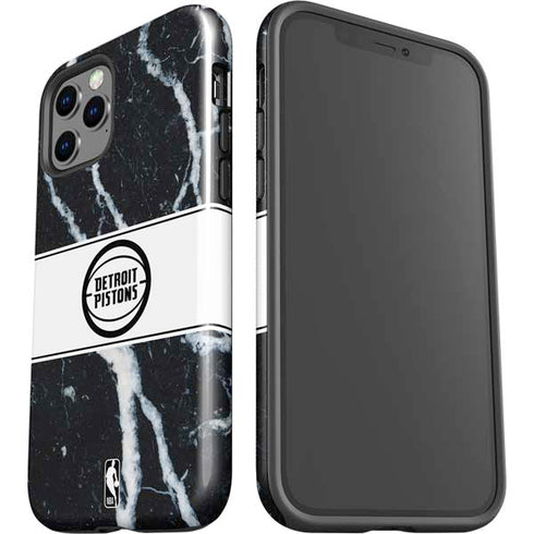 NBA Detroit Pistons Marble iPhone 12 Pro Max Impact Case