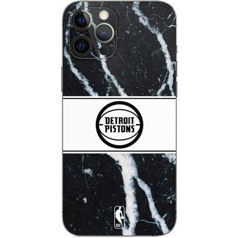 NBA Detroit Pistons Marble iPhone 12 Pro Max Skin
