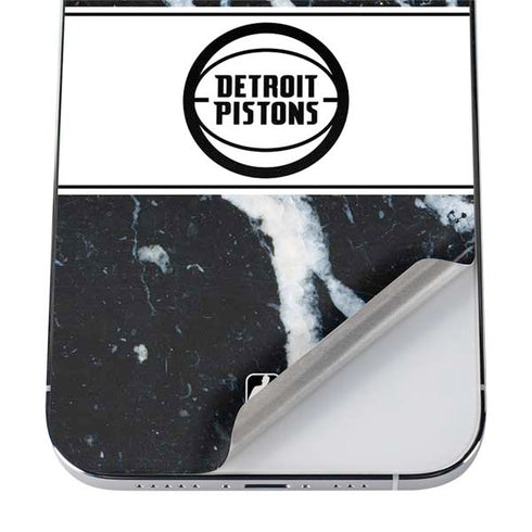 NBA Detroit Pistons Marble iPhone 12 Pro Skin