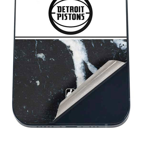 NBA Detroit Pistons Marble iPhone 12 Skin