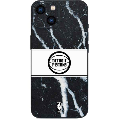 NBA Detroit Pistons Marble iPhone 13 Mini Skin