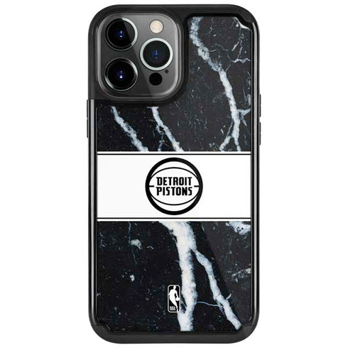 NBA Detroit Pistons Marble iPhone 13 Pro Cargo Case