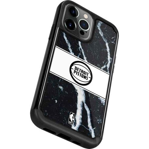 NBA Detroit Pistons Marble iPhone 13 Pro Cargo Case
