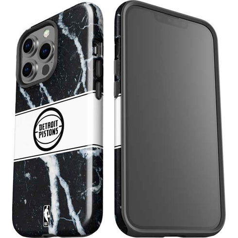 NBA Detroit Pistons Marble iPhone 13 Pro Impact Case