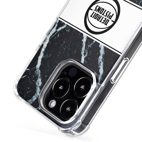 NBA Detroit Pistons Marble iPhone 13 Pro MagSafe Case