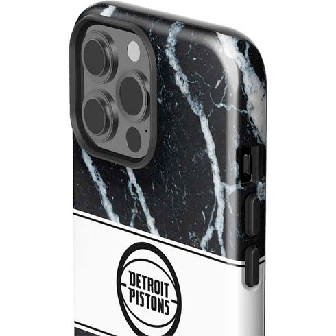 NBA Detroit Pistons Marble iPhone 13 Pro Max Impact Case