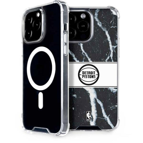 NBA Detroit Pistons Marble iPhone 13 Pro Max MagSafe Case