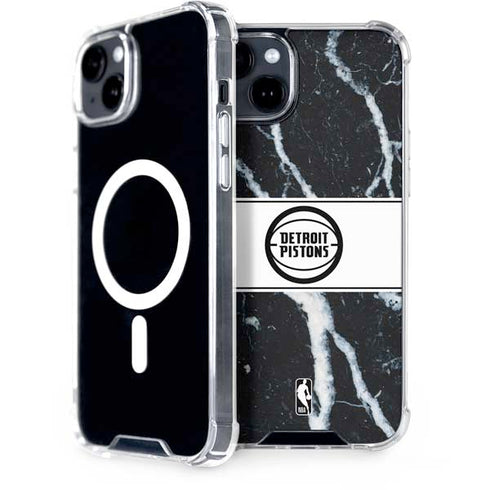 NBA Detroit Pistons Marble iPhone 14 MagSafe Case