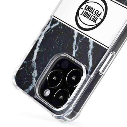 NBA Detroit Pistons Marble iPhone 14 Pro Max MagSafe Case