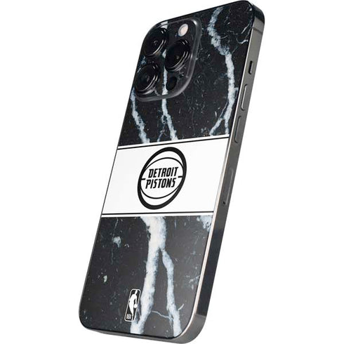 NBA Detroit Pistons Marble iPhone 14 Pro Max Skin