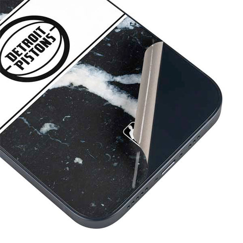 NBA Detroit Pistons Marble iPhone 15 Skin