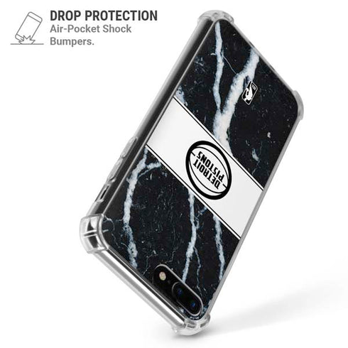 NBA Detroit Pistons Marble iPhone 7/8 Plus Clear Case