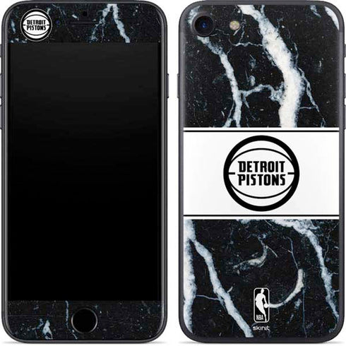 NBA Detroit Pistons Marble iPhone 7 Skin