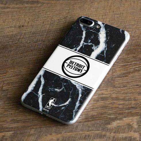 NBA Detroit Pistons Marble iPhone 8 Plus Skin
