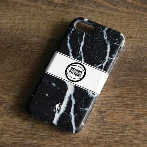 NBA Detroit Pistons Marble iPhone 8 Pro Case
