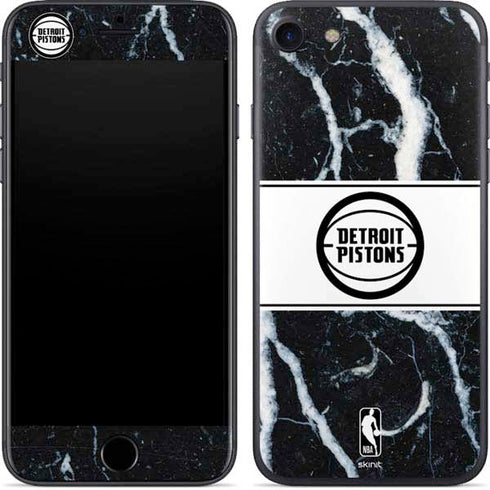 NBA Detroit Pistons Marble iPhone 8 Skin