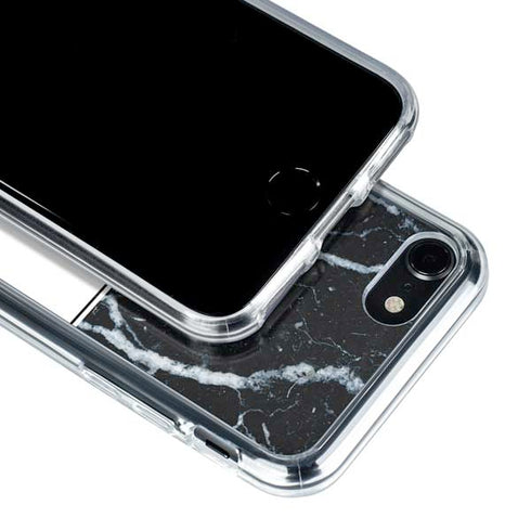 NBA Detroit Pistons Marble iPhone SE (2nd & 3rd Gen) Clear Case