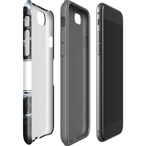 NBA Detroit Pistons Marble iPhone SE (2nd & 3rd Gen) Pro Case