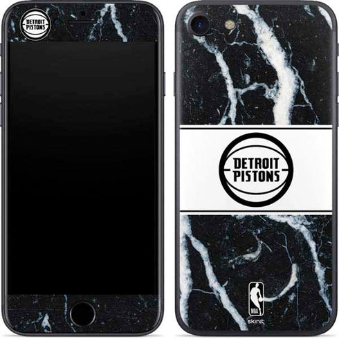 NBA Detroit Pistons Marble iPhone SE (2nd & 3rd Gen) Skin