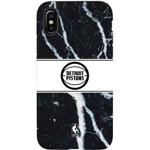 NBA Detroit Pistons Marble iPhone X Pro Case