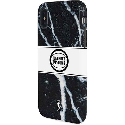 NBA Detroit Pistons Marble iPhone X Pro Case