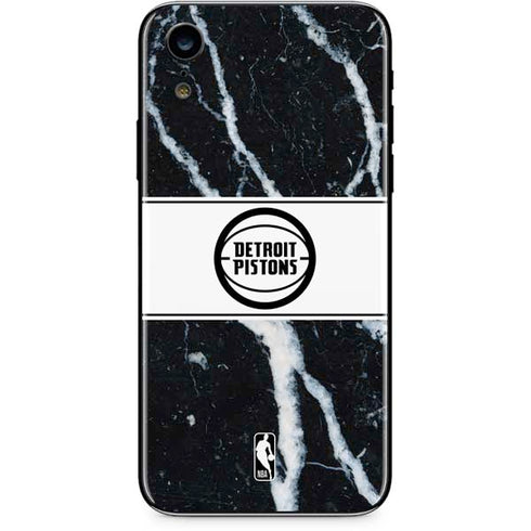 NBA Detroit Pistons Marble iPhone XR Skin