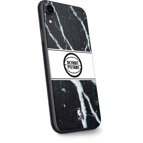 NBA Detroit Pistons Marble iPhone XR Skin