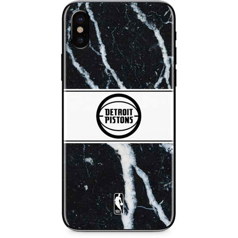 NBA Detroit Pistons Marble iPhone XS Max Skin