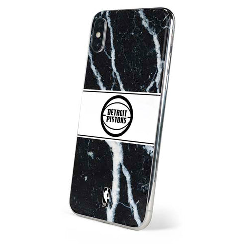 NBA Detroit Pistons Marble iPhone XS Max Skin