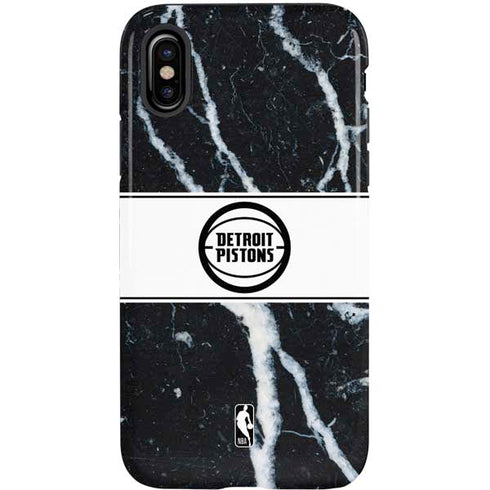NBA Detroit Pistons Marble iPhone XS Pro Case