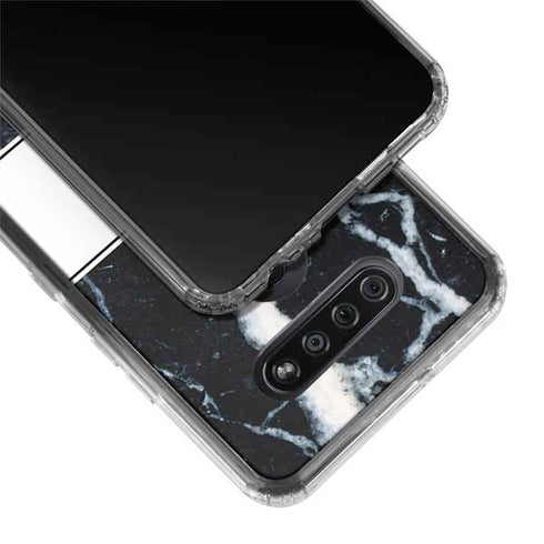 NBA Detroit Pistons Marble LG K51/Q51 Clear Case