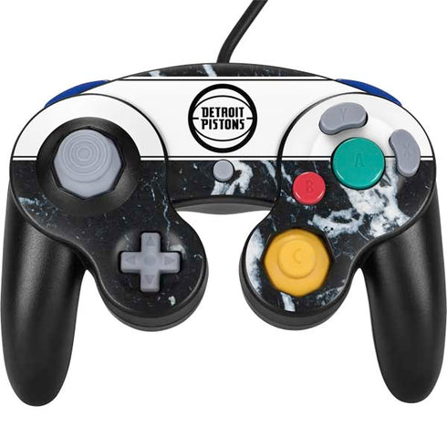 NBA Detroit Pistons Marble Nintendo GameCube Controller Skin
