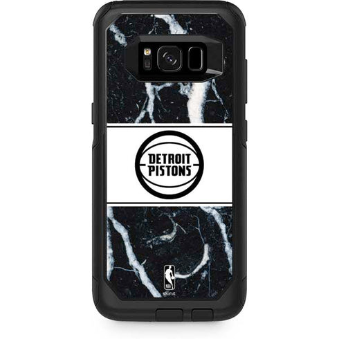 NBA Detroit Pistons Marble Otterbox Commuter Galaxy Skin